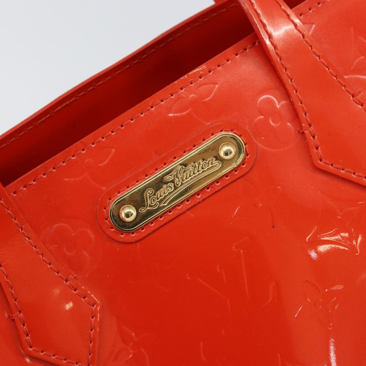 LOUIS VUITTON Monogram Vernis Wilshire PM Bag Orenge Sunset M93644 Auth 171567