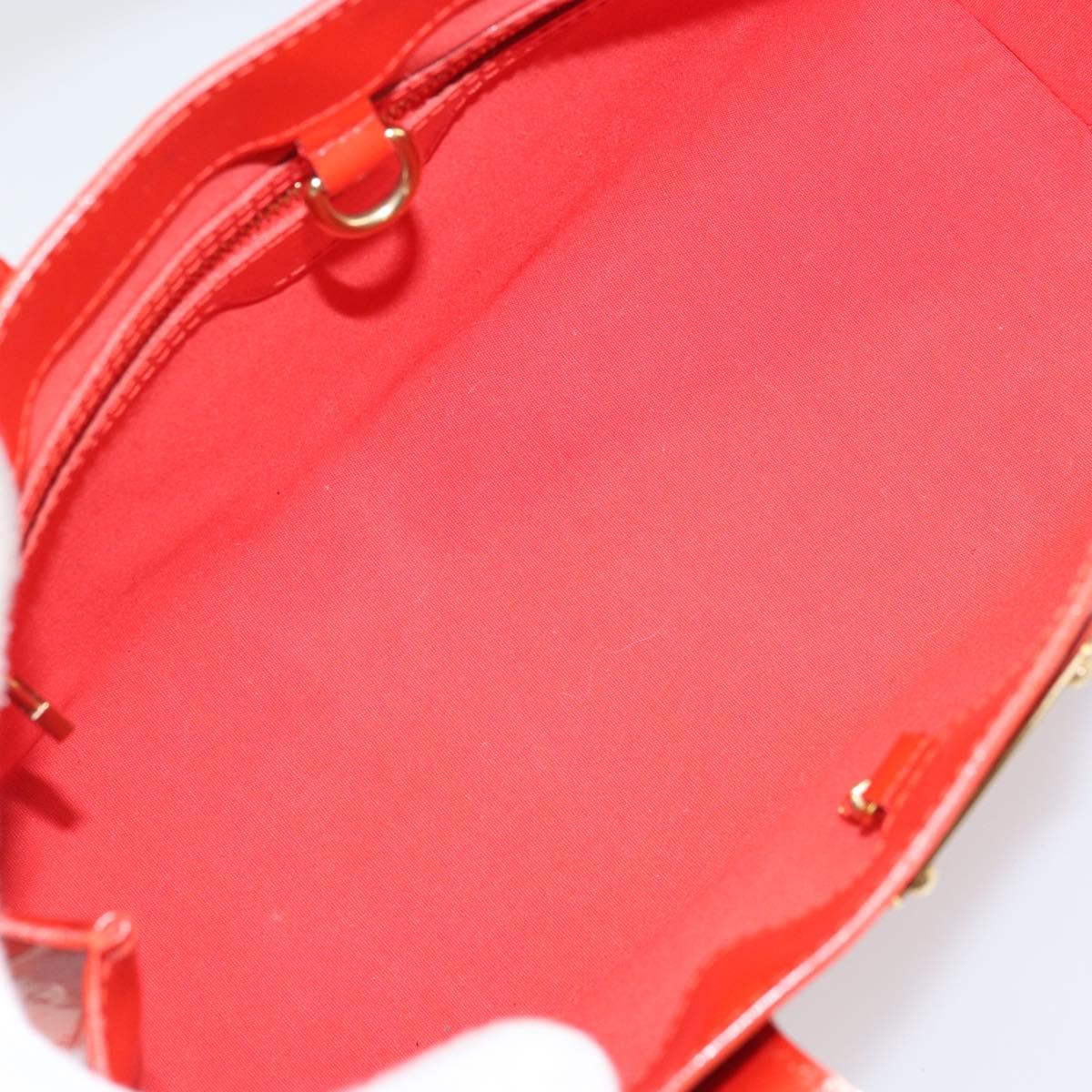 LOUIS VUITTON Monogram Vernis Wilshire PM Bag Orenge Sunset M93644 Auth 171567