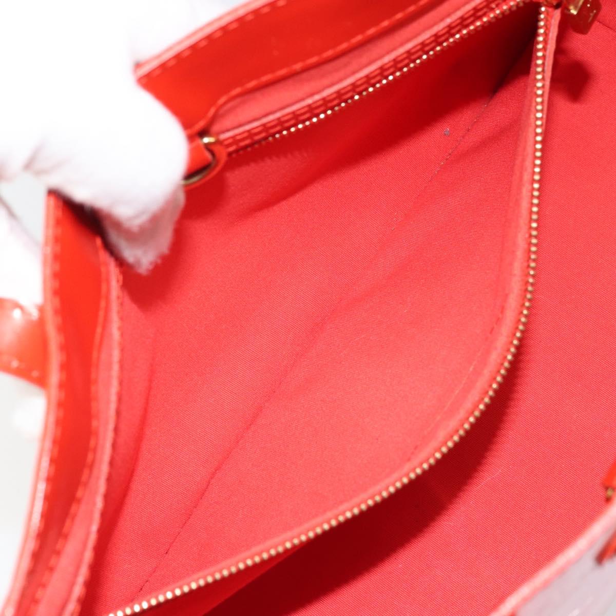 LOUIS VUITTON Monogram Vernis Wilshire PM Bag Orenge Sunset M93644 Auth 171567