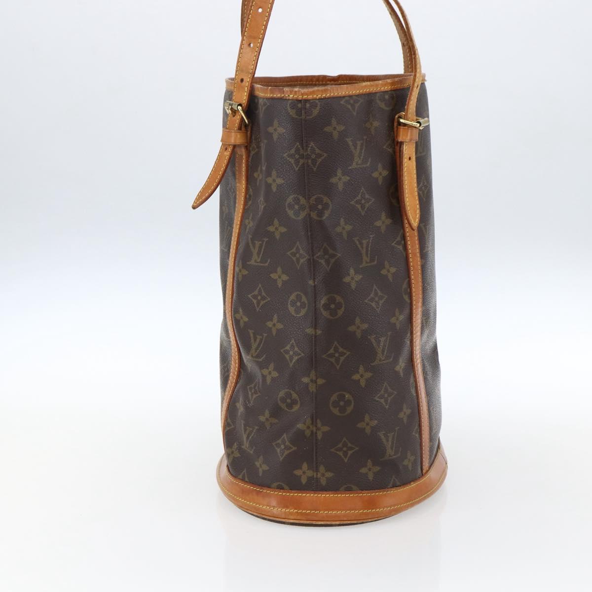 LOUIS VUITTON Monogram Bucket GM Shoulder Bag M42236 LV Auth 171580