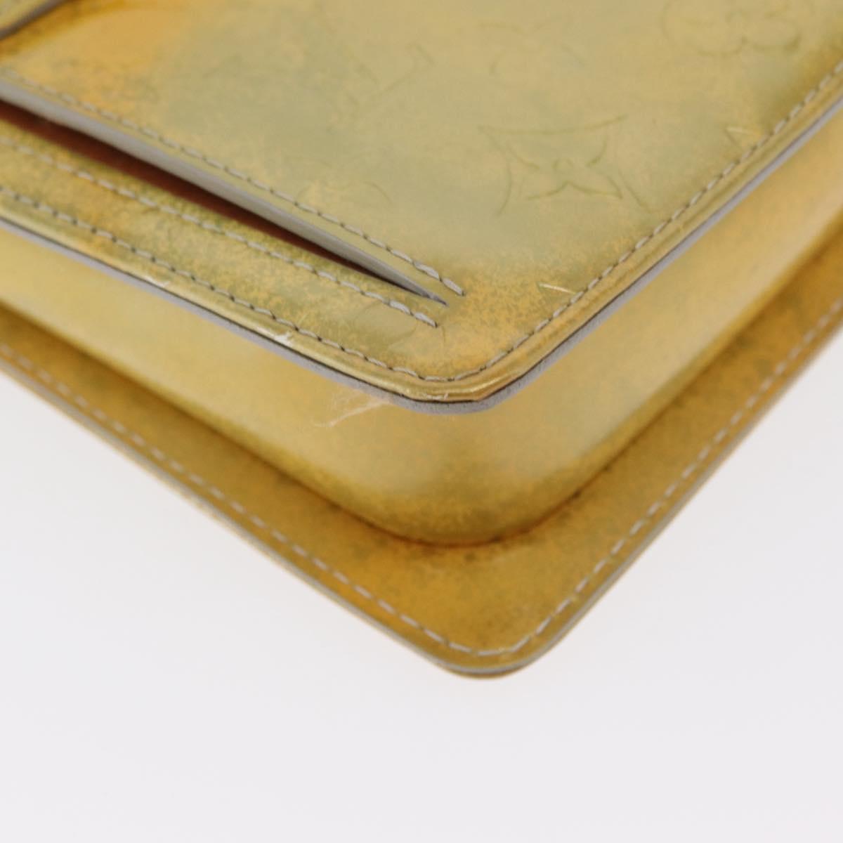 LOUIS VUITTON Monogram Vernis Motto Accessory Pouch Gris M91030 LV Auth 171606