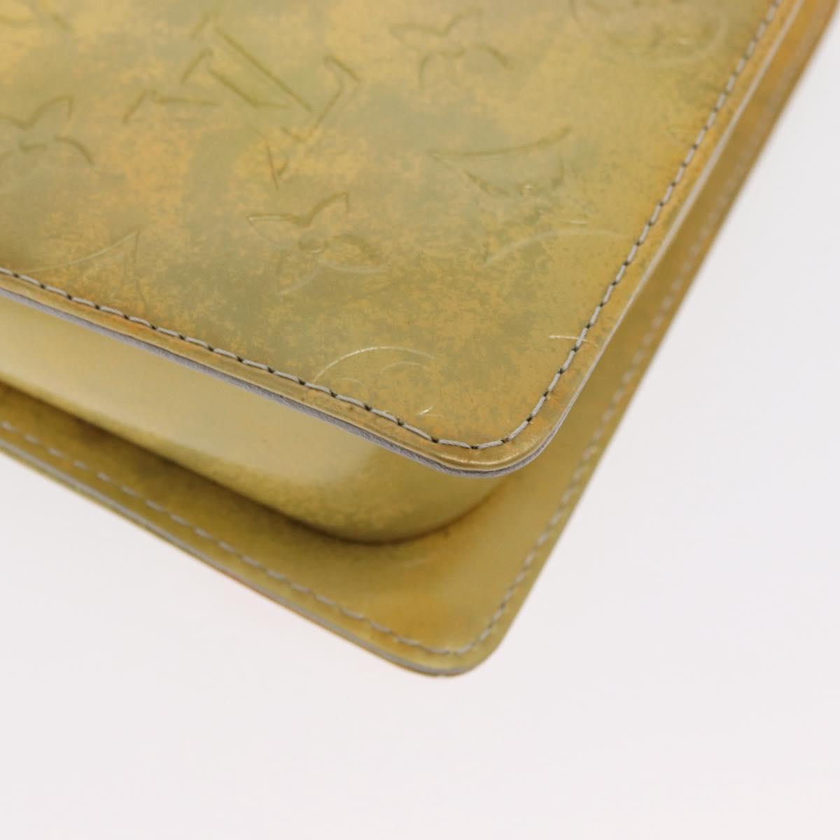 LOUIS VUITTON Monogram Vernis Motto Accessory Pouch Gris M91030 LV Auth 171606