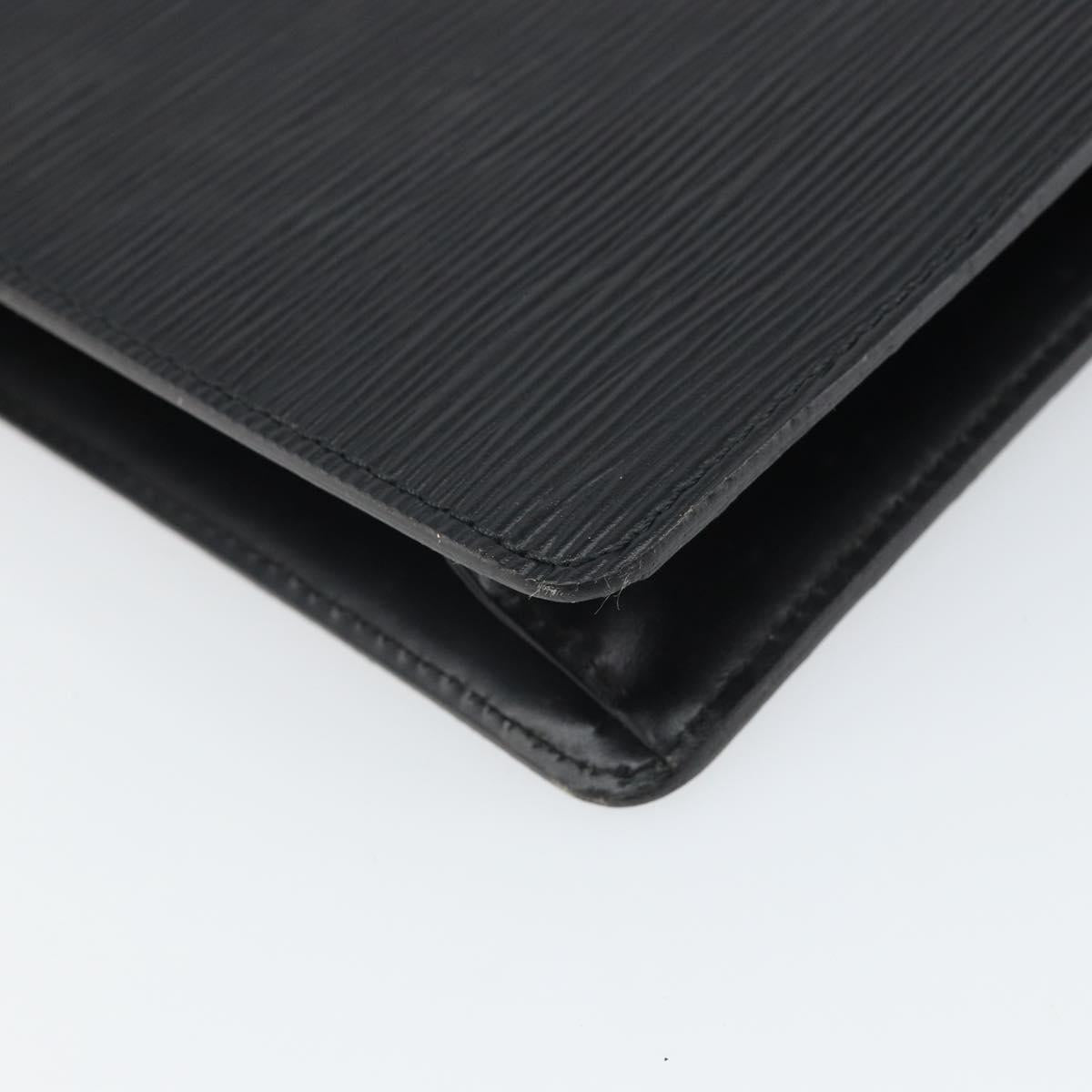 LOUIS VUITTON Epi Pochette Homme Clutch Bag Black M52522 LV Auth 171613