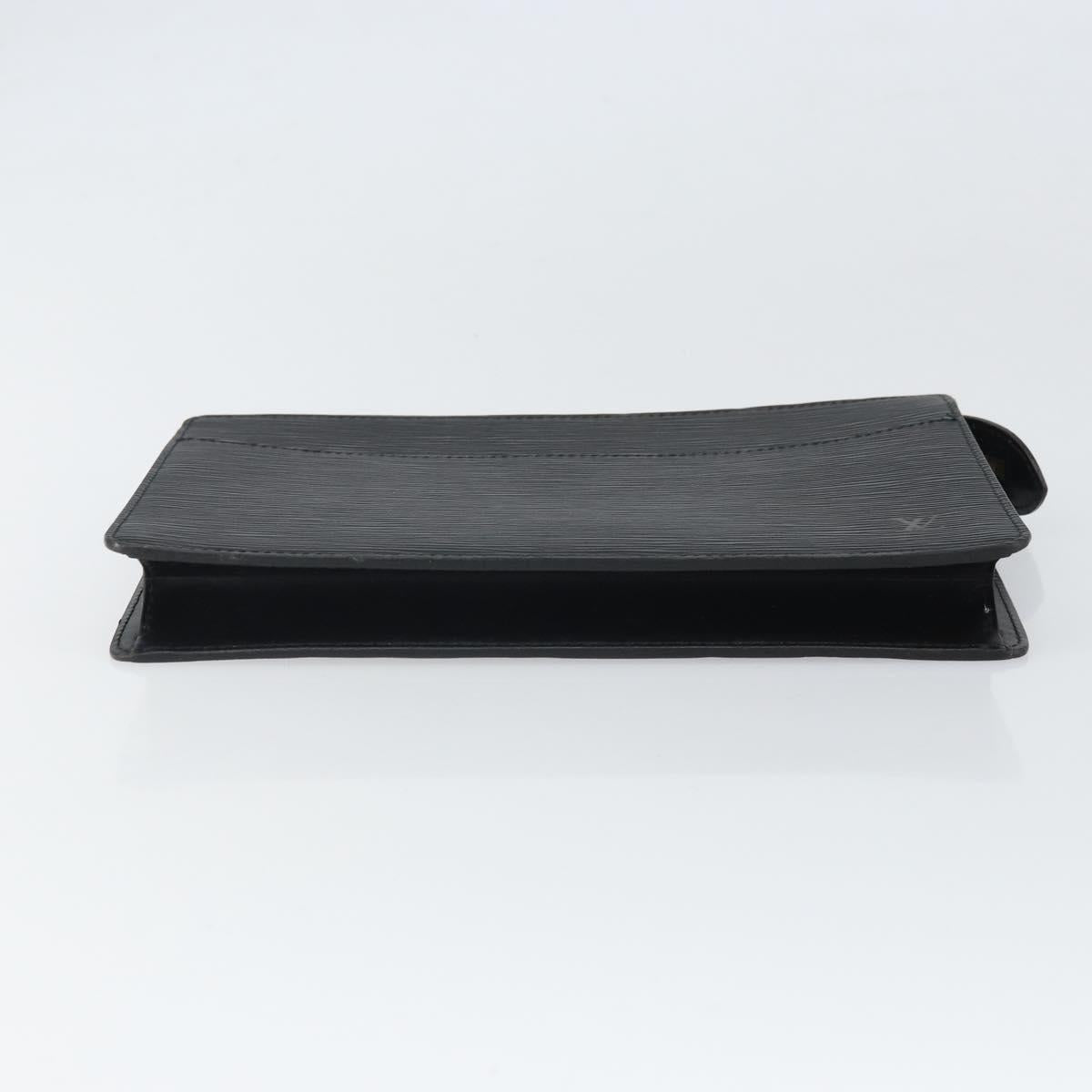 LOUIS VUITTON Epi Pochette Homme Clutch Bag Black M52522 LV Auth 171613