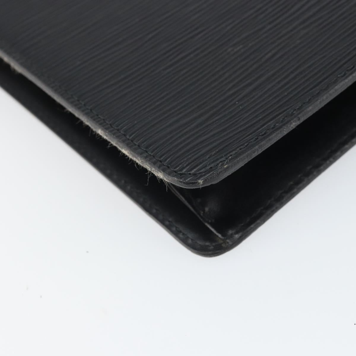 LOUIS VUITTON Epi Pochette Homme Clutch Bag Black M52522 LV Auth 171613
