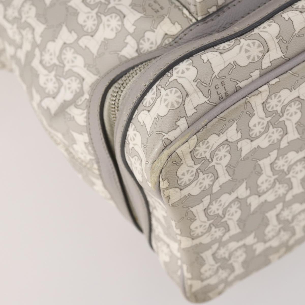 CELINE Sulky Mothers Bag PVC Ai Tominaga Collaboration Gray Silver Auth 171635
