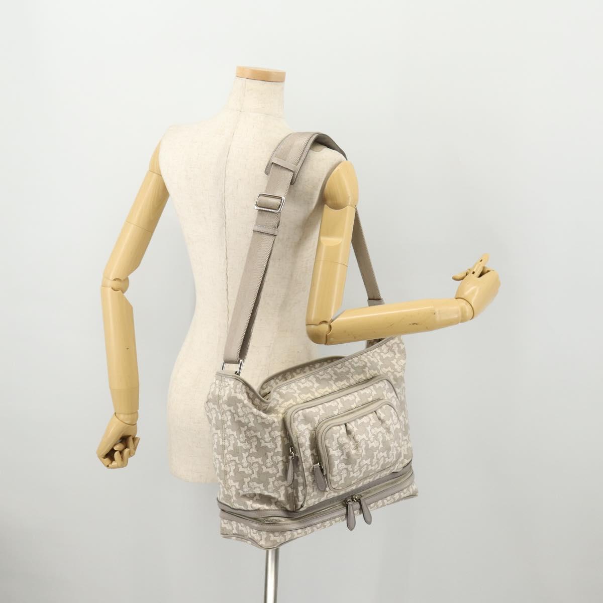 CELINE Sulky Mothers Bag PVC Ai Tominaga Collaboration Gray Silver Auth 171635