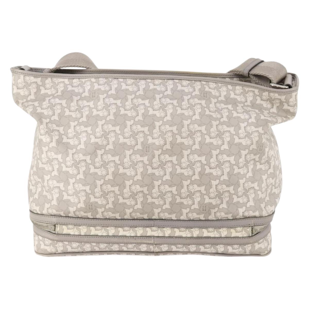 CELINE Sulky Mothers Bag PVC Ai Tominaga Collaboration Gray Silver Auth 171635