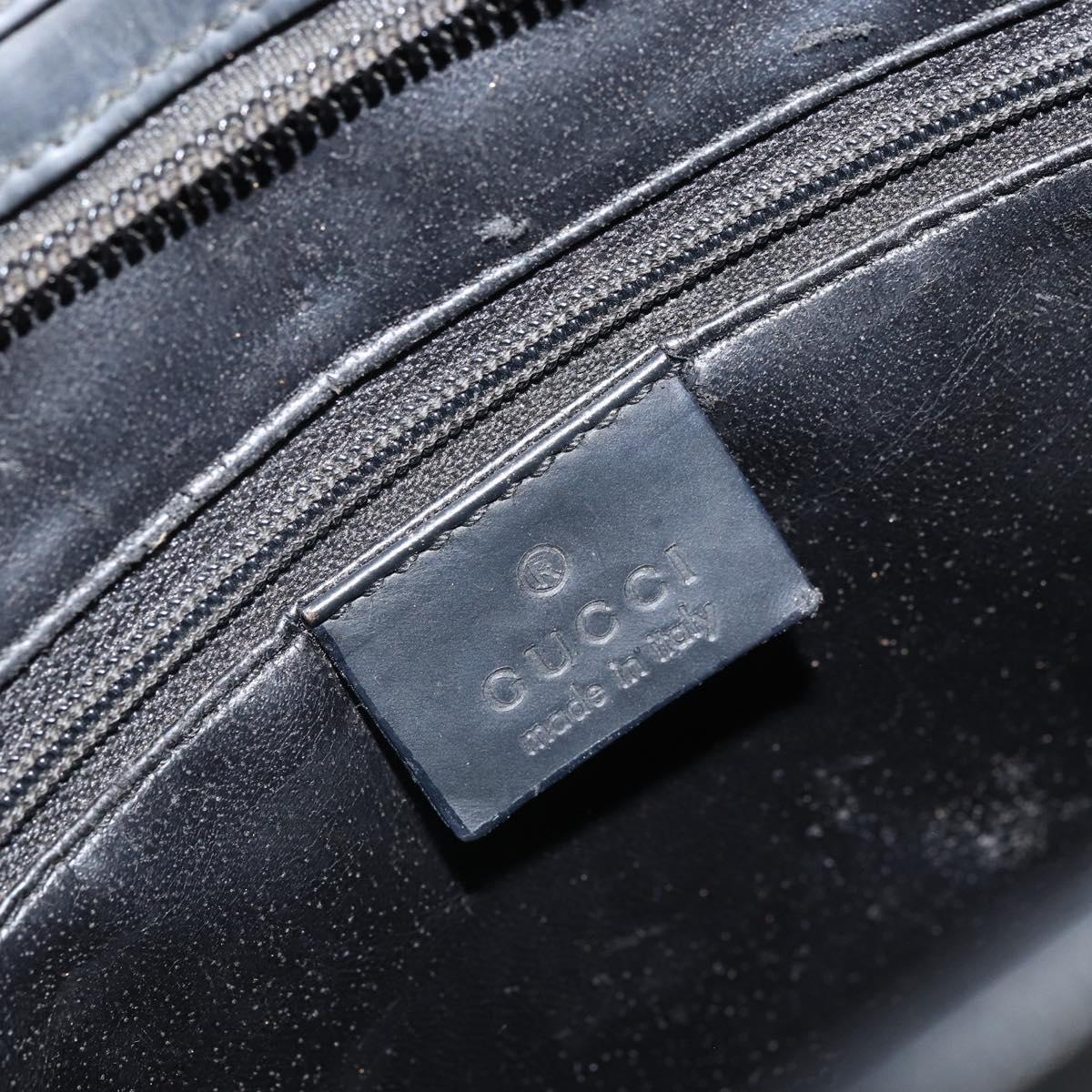 GUCCI Hand Bag Leather Black 001 3066 Auth 171640