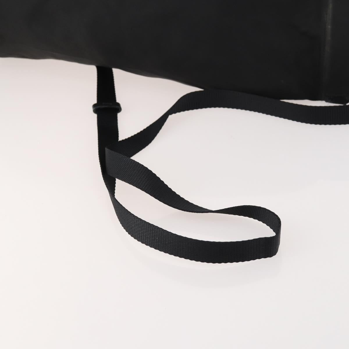 PRADA Shoulder Bag Nylon Black Silver Auth 171649