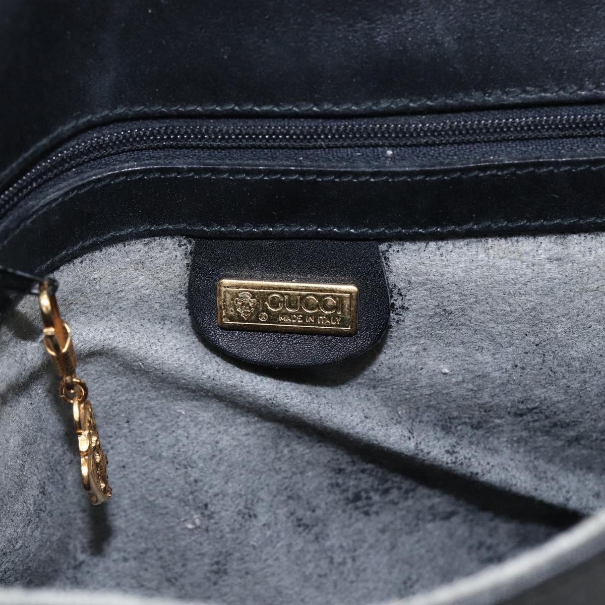 GUCCI Micro GG Supreme Web Sherry Line Bag PVC Black 001 115 0914 Auth 171663