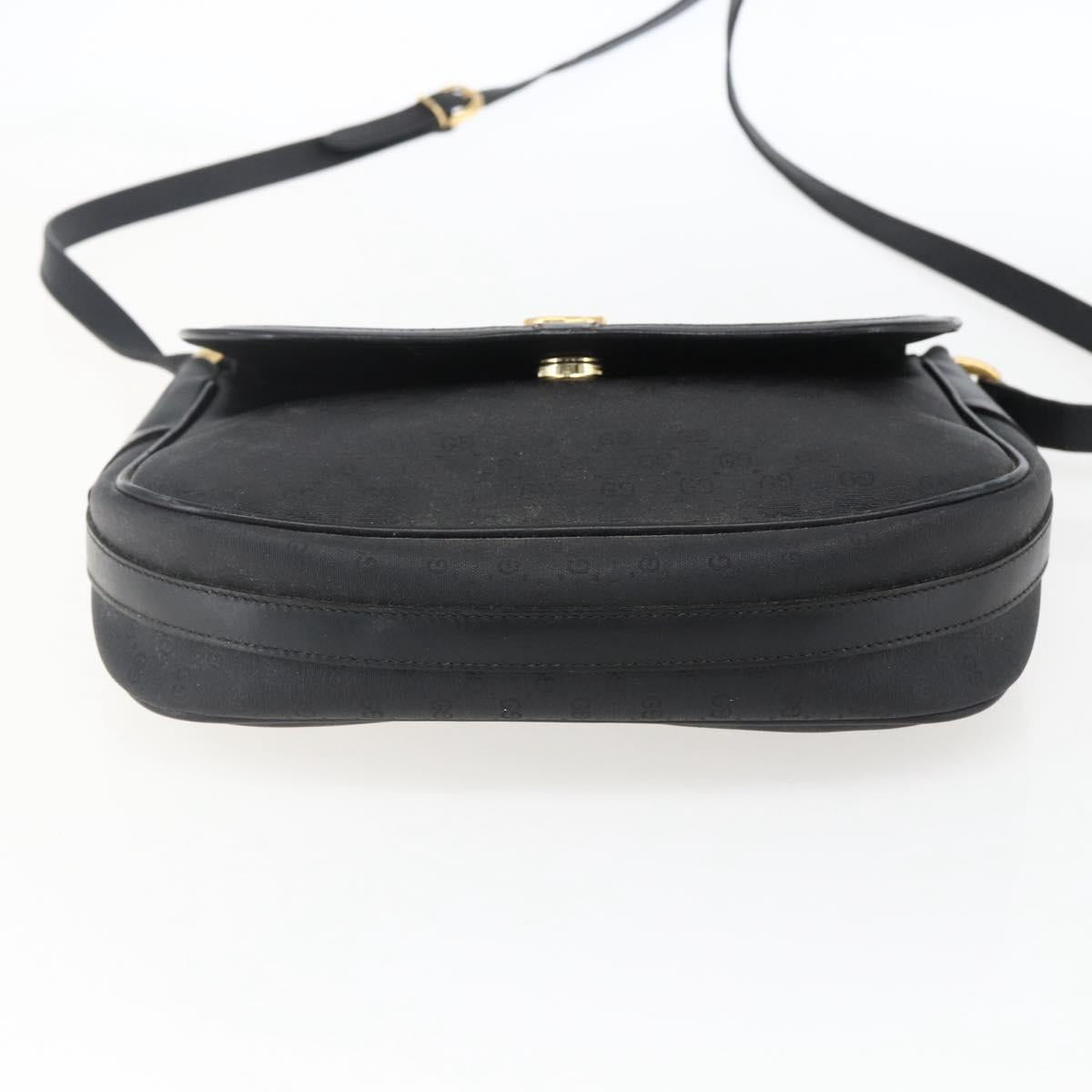 GUCCI Micro GG Supreme Web Sherry Line Bag PVC Black 001 115 0914 Auth 171663