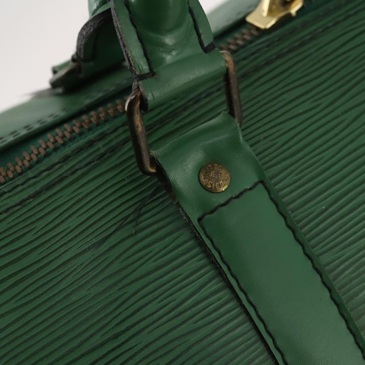 LOUIS VUITTON Epi Keepall 50 Boston Bag Green M42964 LV Auth 171672