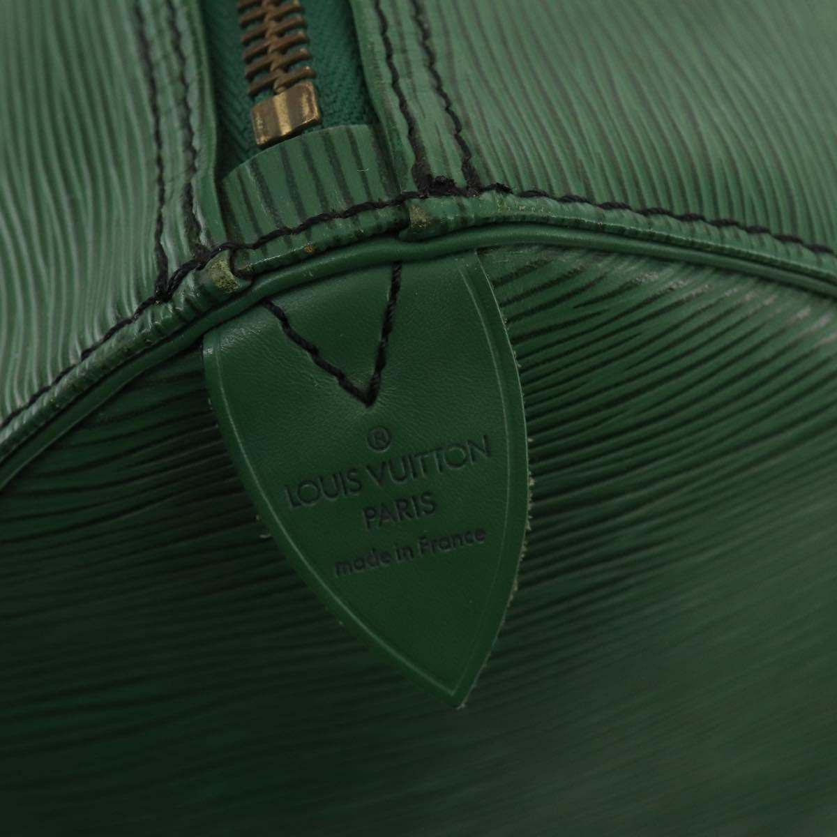 LOUIS VUITTON Epi Keepall 50 Boston Bag Green M42964 LV Auth 171672
