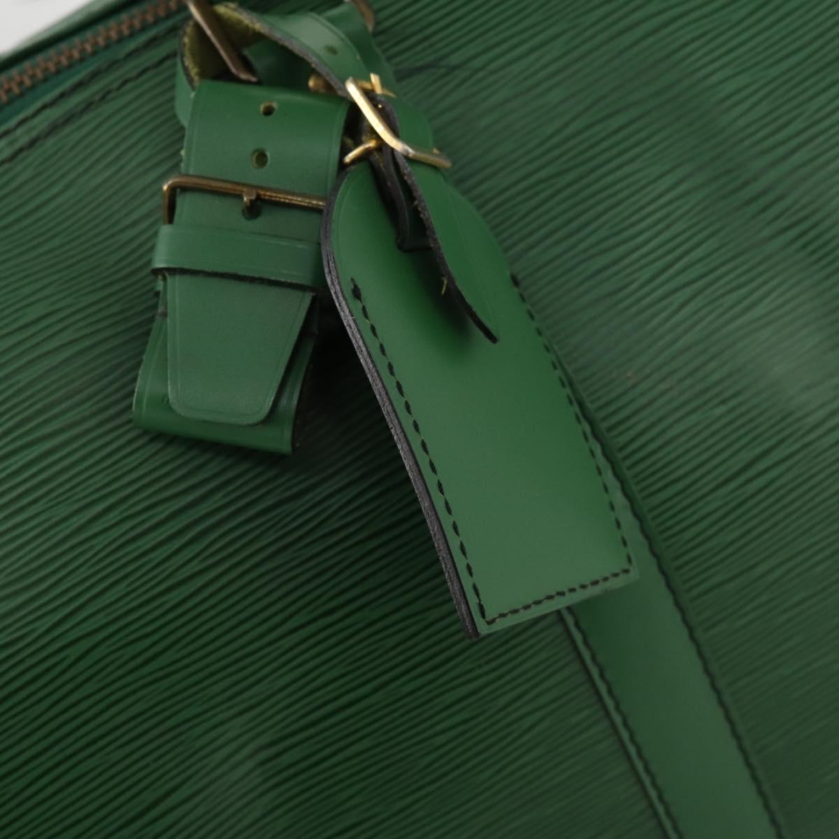 LOUIS VUITTON Epi Keepall 50 Boston Bag Green M42964 LV Auth 171672