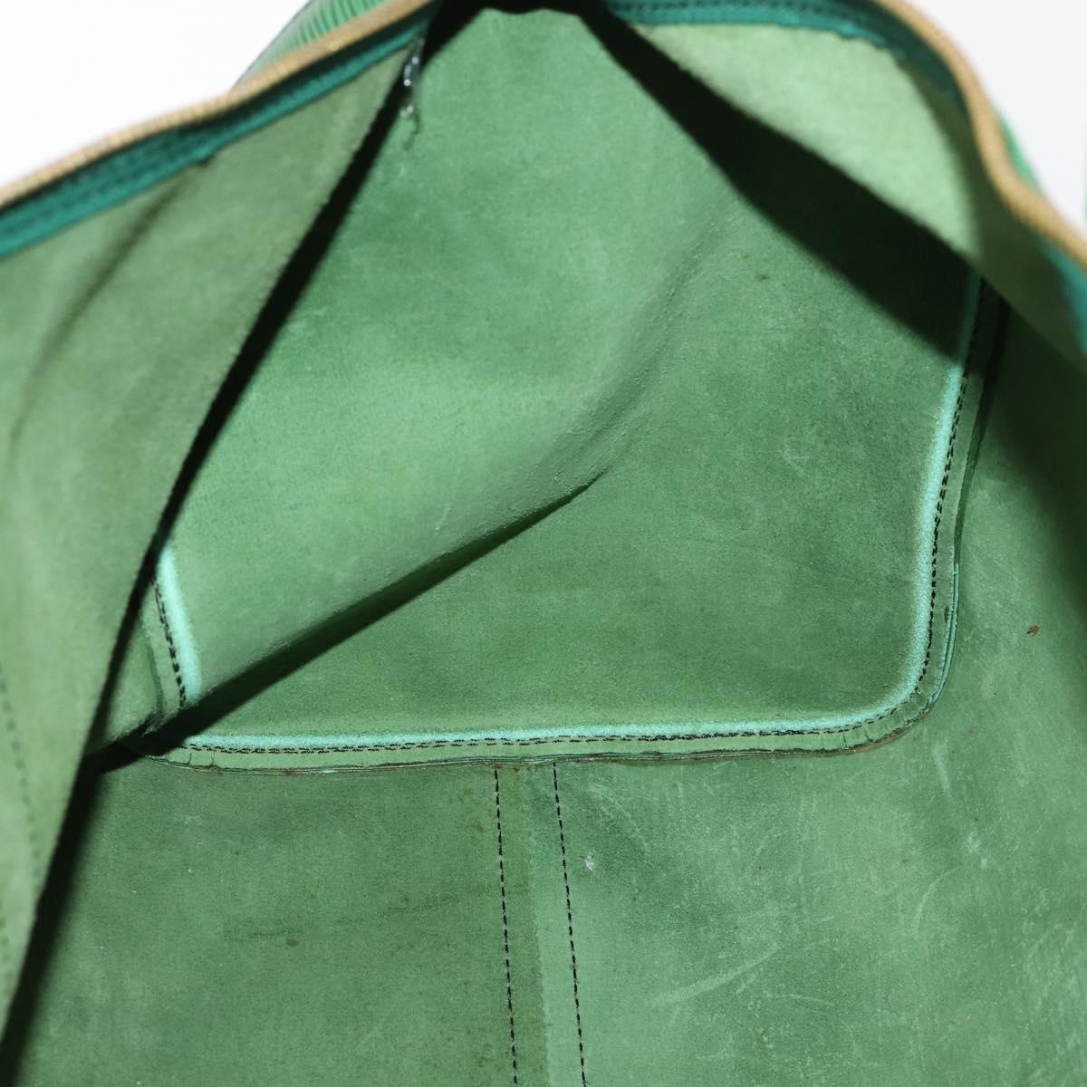 LOUIS VUITTON Epi Keepall 50 Boston Bag Green M42964 LV Auth 171672