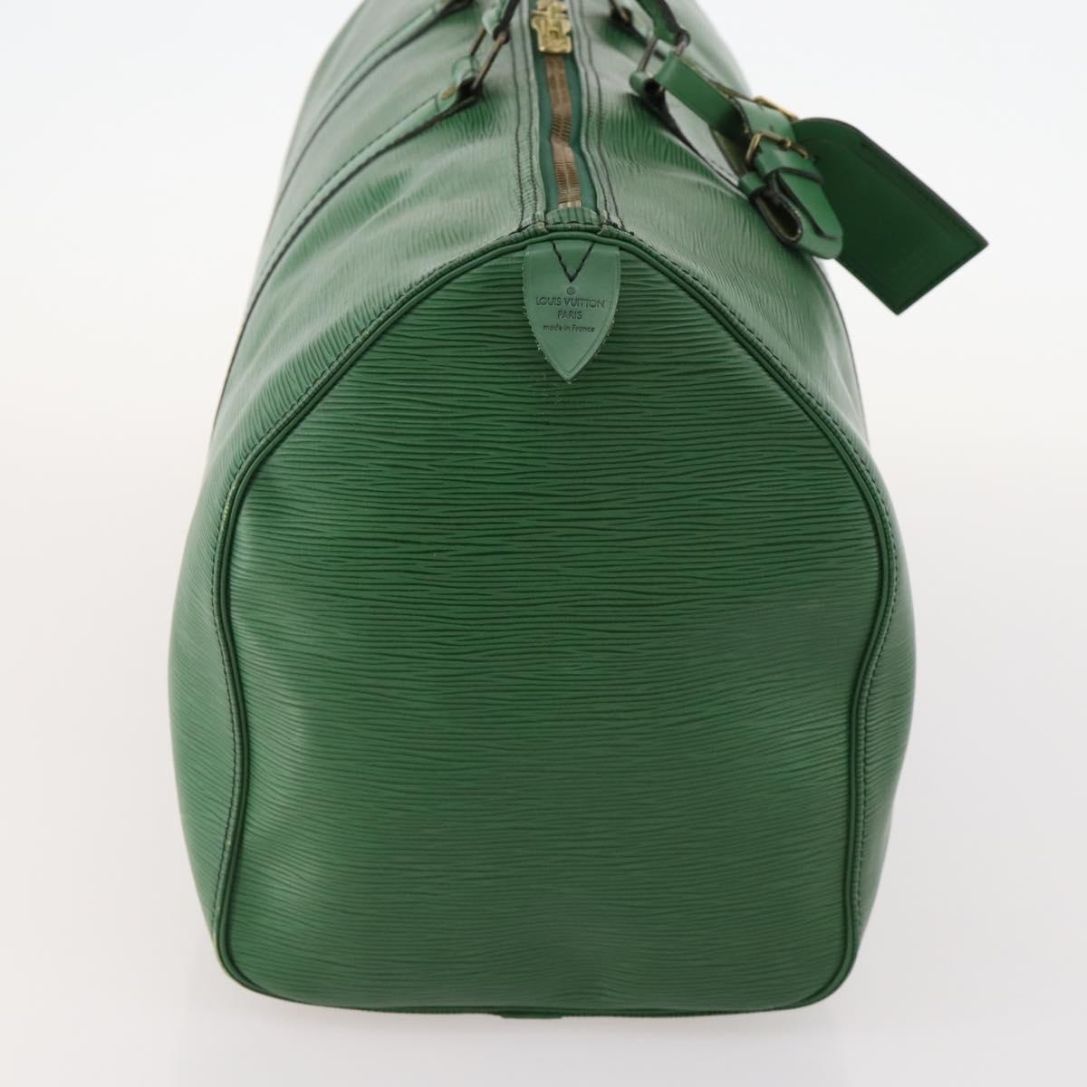 LOUIS VUITTON Epi Keepall 50 Boston Bag Green M42964 LV Auth 171672