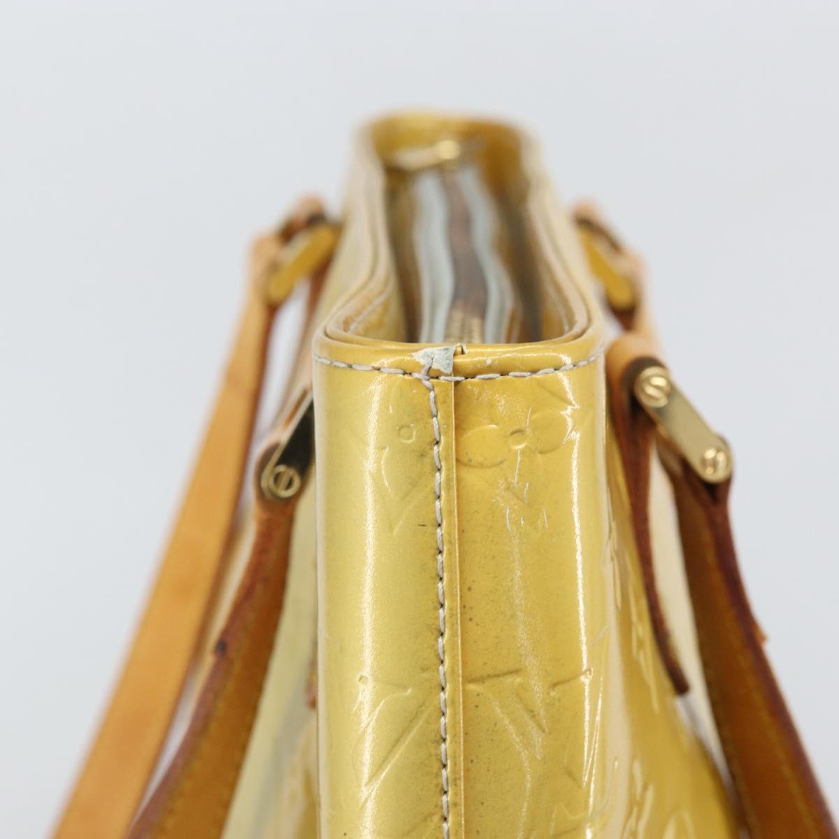 LOUIS VUITTON Monogram Vernis Houston Hand Bag Gris M91053 LV Auth 171675
