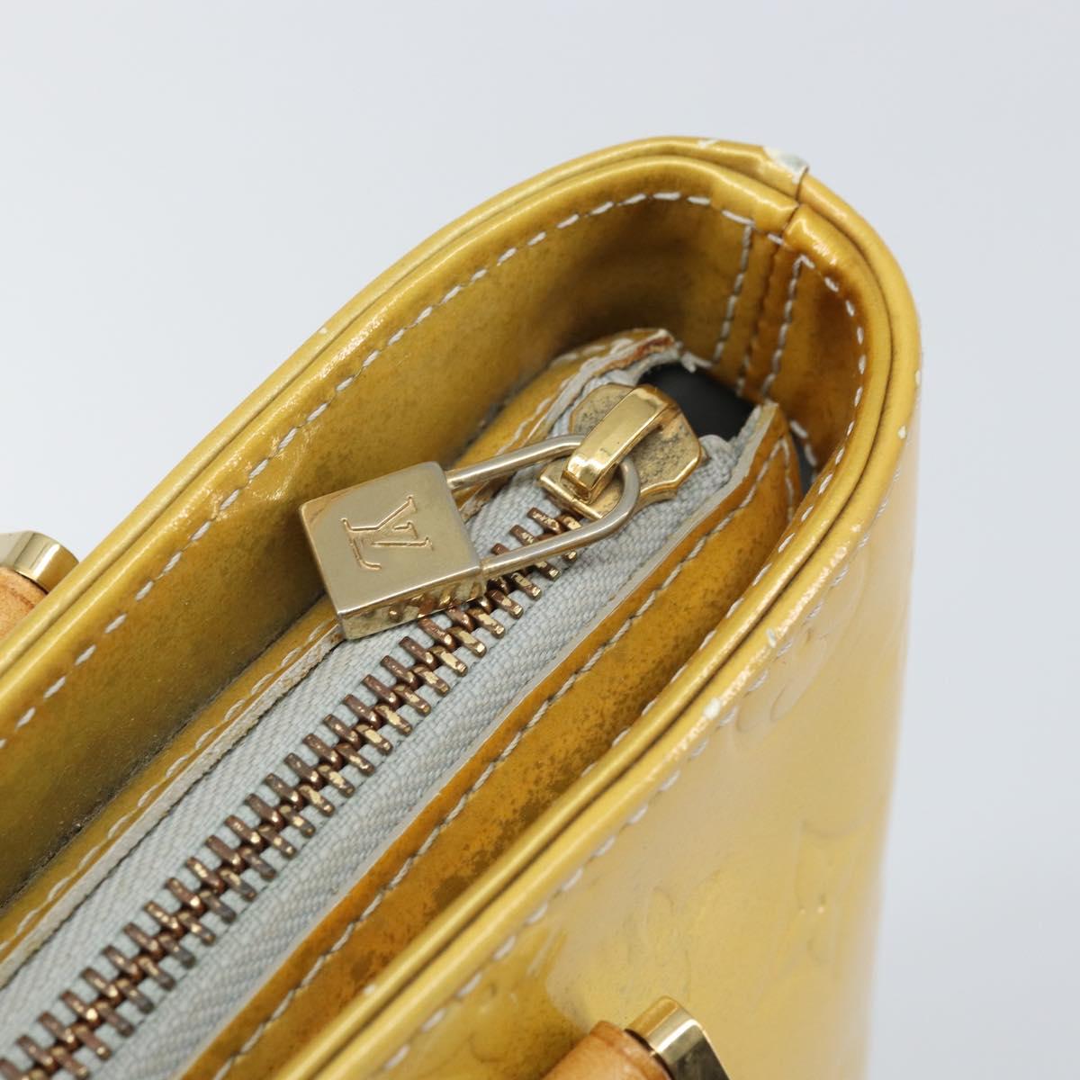 LOUIS VUITTON Monogram Vernis Houston Hand Bag Gris M91053 LV Auth 171675