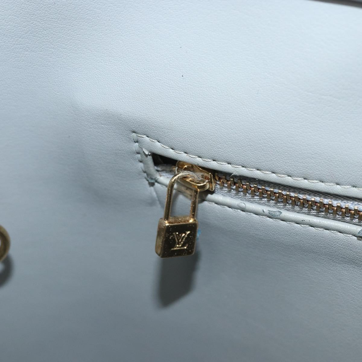 LOUIS VUITTON Monogram Vernis Houston Hand Bag Gris M91053 LV Auth 171675