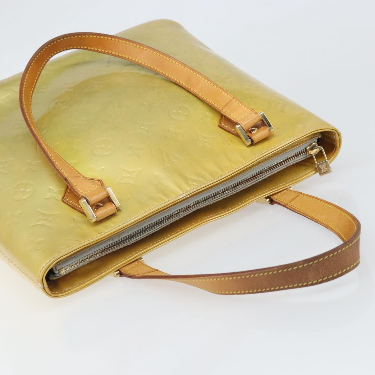 LOUIS VUITTON Monogram Vernis Houston Hand Bag Gris M91053 LV Auth 171675