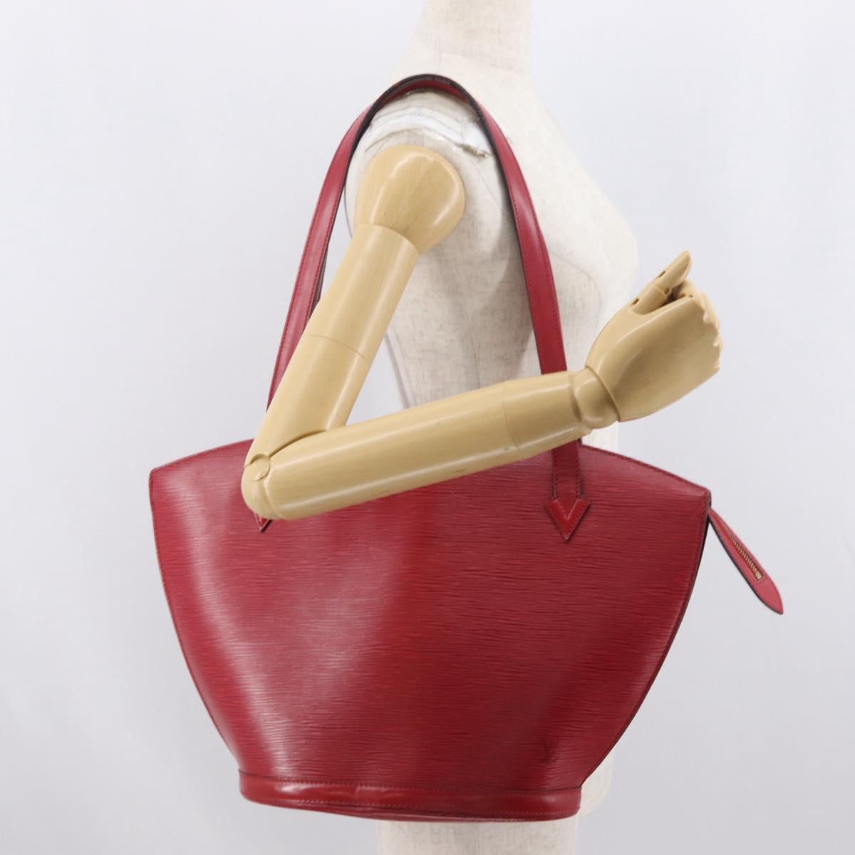 LOUIS VUITTON Epi Saint Jacques Shopping Shoulder Bag Red M52277 LV Auth 171688