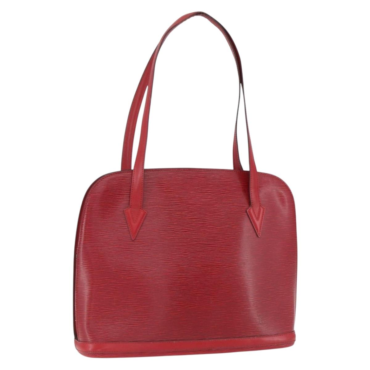 LOUIS VUITTON Epi Lussac Shoulder Bag Red M52287 LV Auth 171689