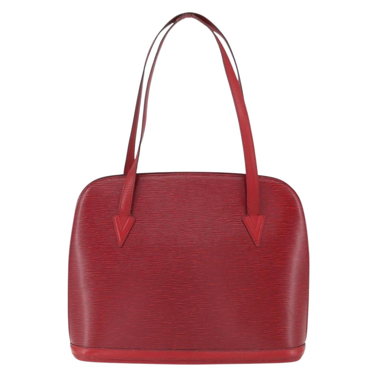 LOUIS VUITTON Epi Lussac Shoulder Bag Red M52287 LV Auth 171689