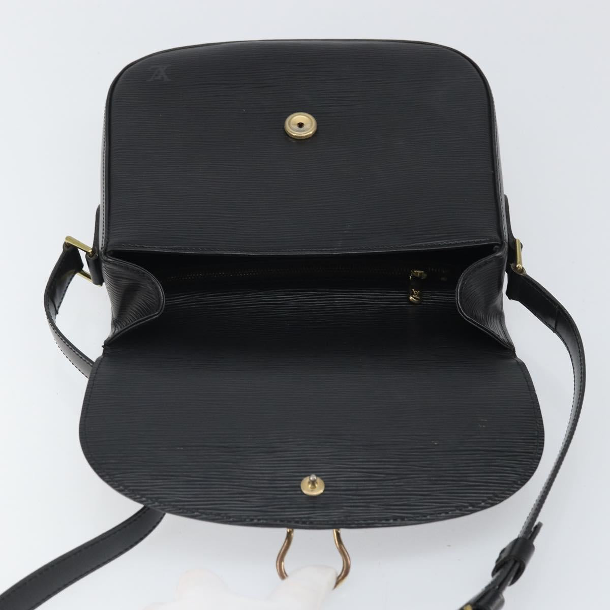 LOUIS VUITTON Epi Saint Cloud GM Shoulder Bag Black Noir M52192 LV Auth 171693A