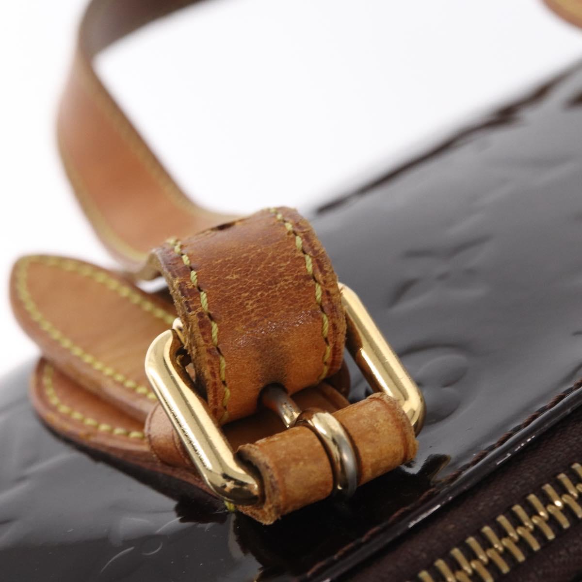 LOUIS VUITTON Monogram Vernis Rosewood Avenue Bag Amarante M93510 LV Auth 171695