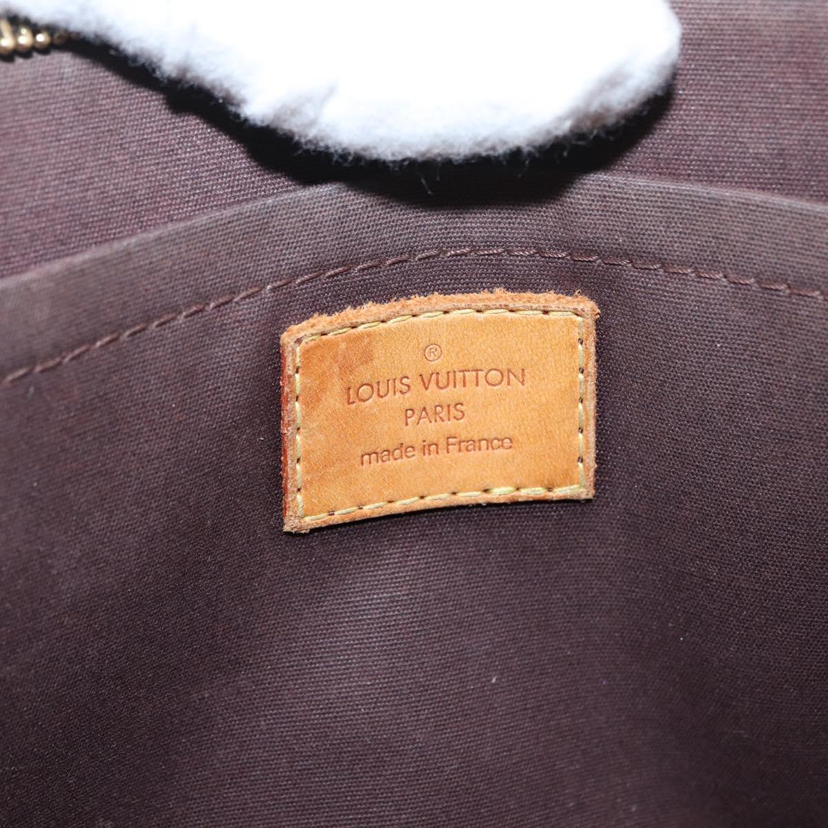 LOUIS VUITTON Monogram Vernis Rosewood Avenue Bag Amarante M93510 LV Auth 171695