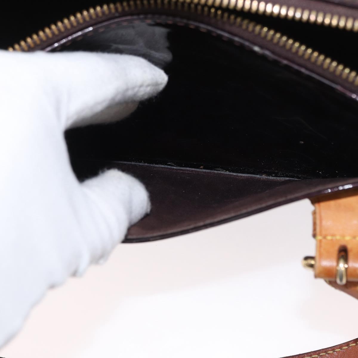 LOUIS VUITTON Monogram Vernis Rosewood Avenue Bag Amarante M93510 LV Auth 171695