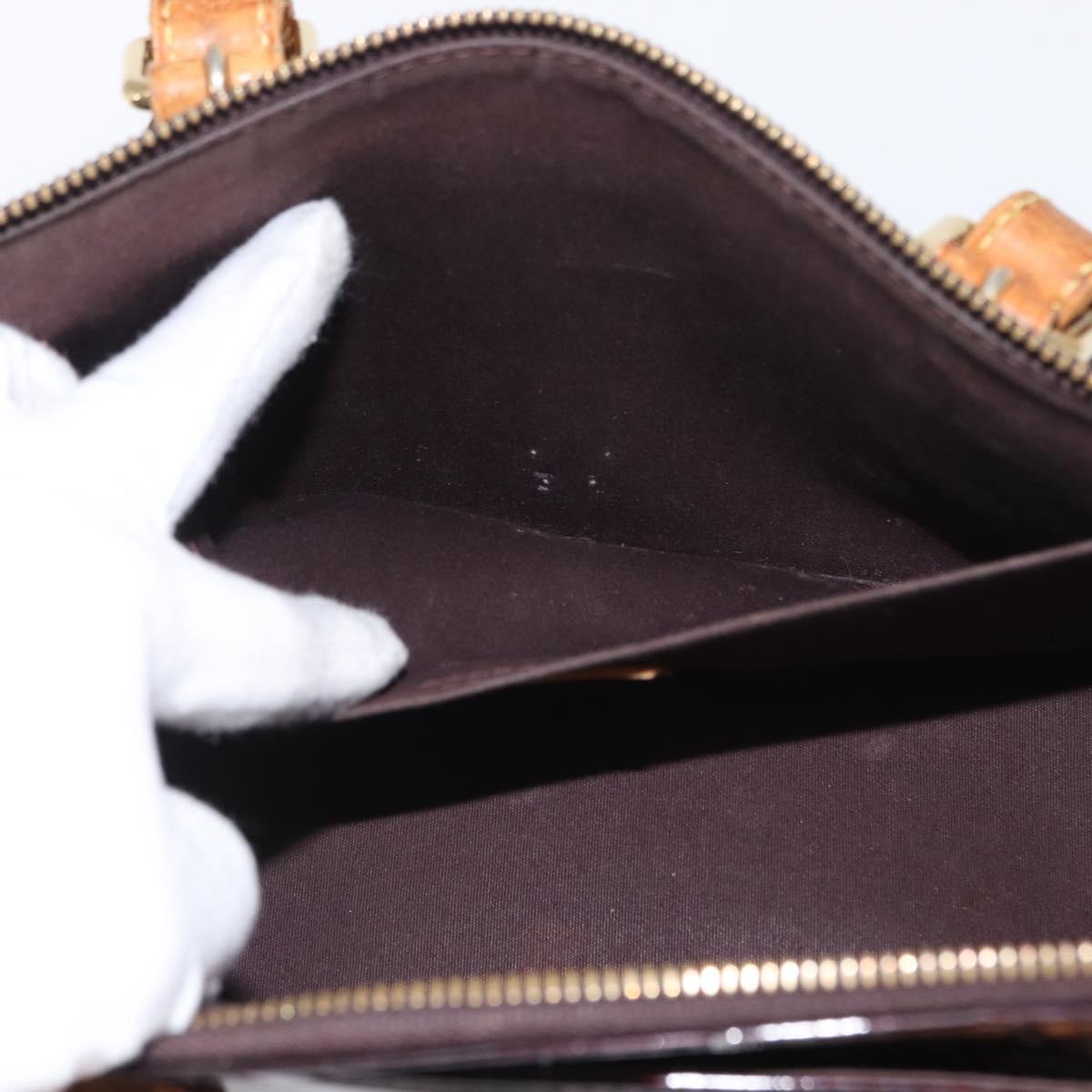 LOUIS VUITTON Monogram Vernis Rosewood Avenue Bag Amarante M93510 LV Auth 171695