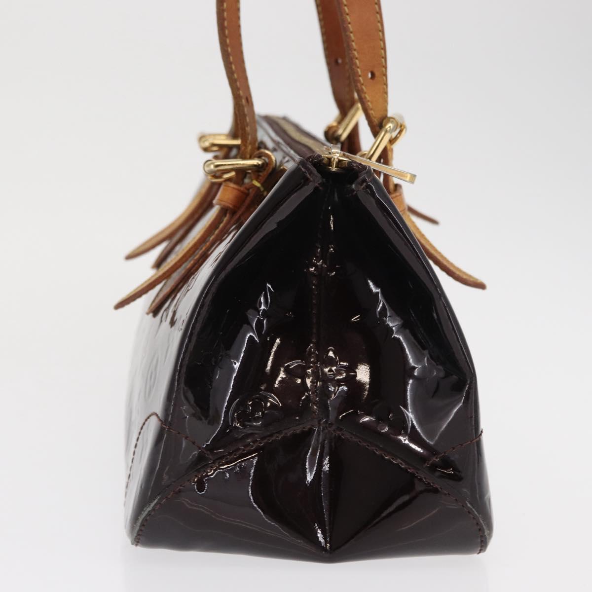 LOUIS VUITTON Monogram Vernis Rosewood Avenue Bag Amarante M93510 LV Auth 171695