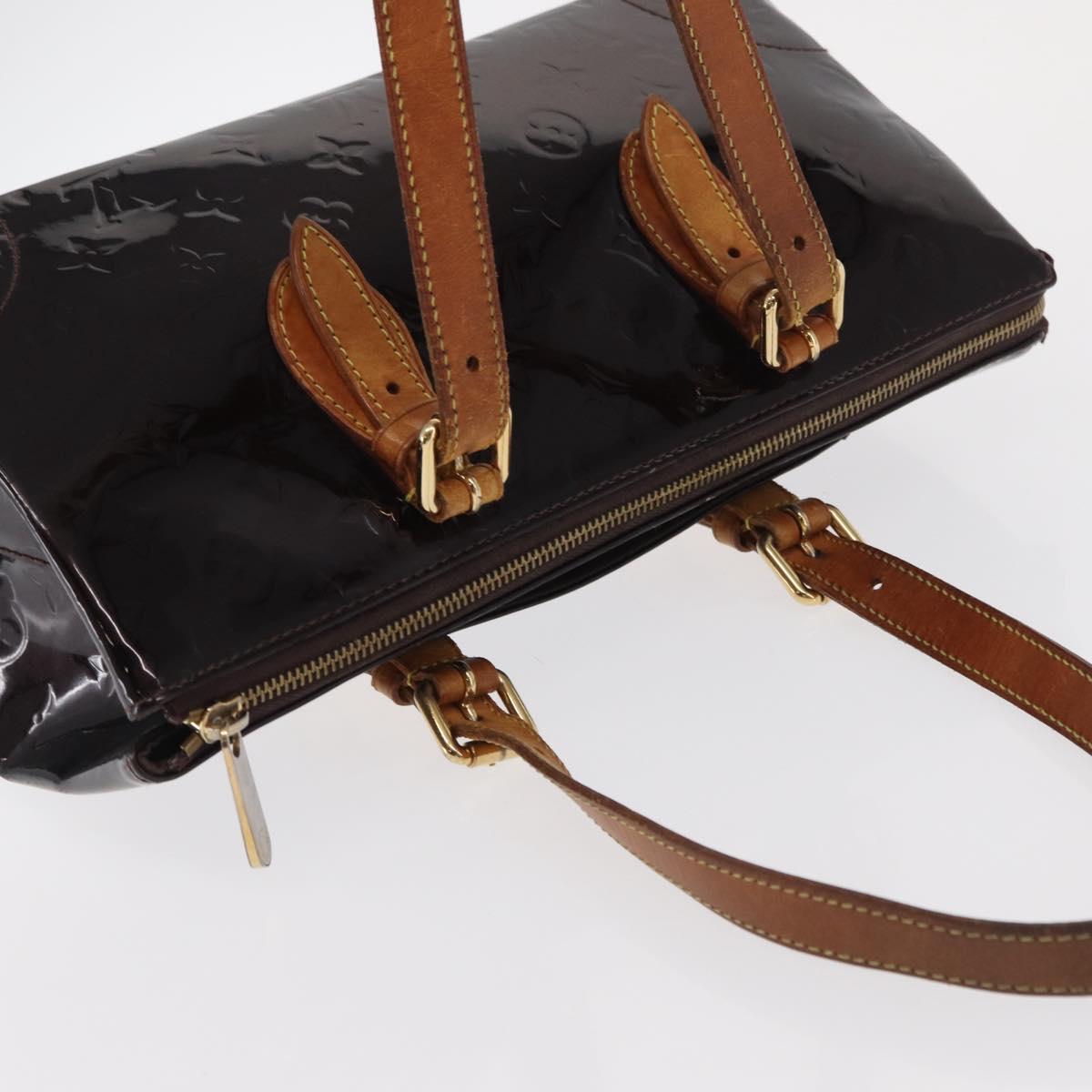 LOUIS VUITTON Monogram Vernis Rosewood Avenue Bag Amarante M93510 LV Auth 171695