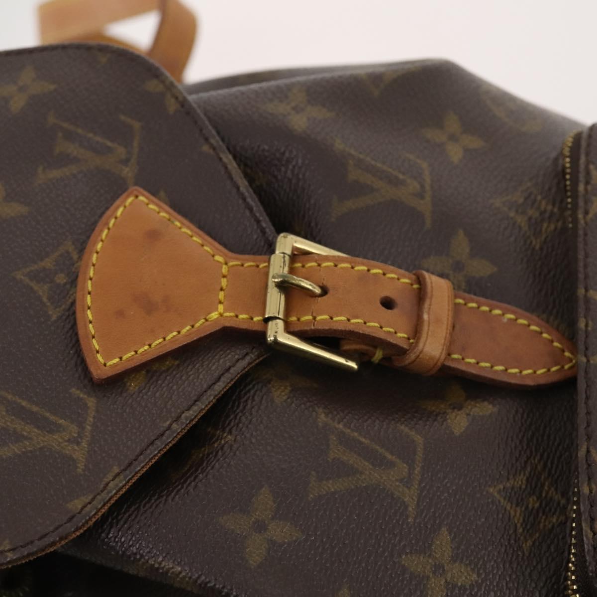LOUIS VUITTON Monogram Montsouris MM Backpack M51136 LV Auth 171700
