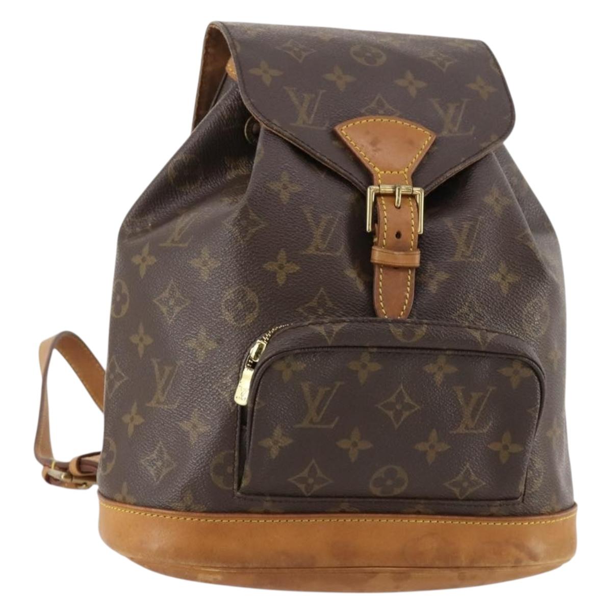 LOUIS VUITTON Monogram Montsouris MM Backpack M51136 LV Auth 171700