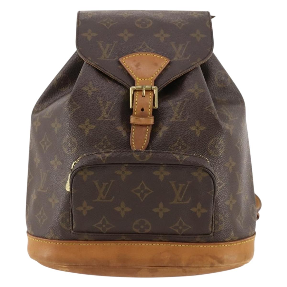 LOUIS VUITTON Monogram Montsouris MM Backpack M51136 LV Auth 171700