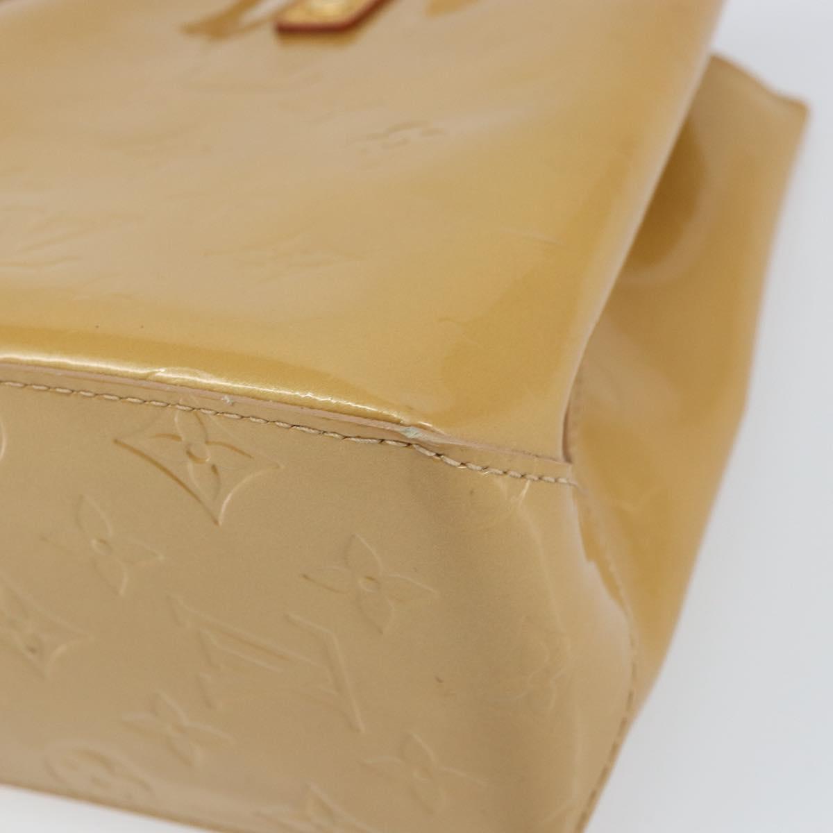 LOUIS VUITTON Monogram Vernis Reade PM Hand Bag Noisette M91334 LV Auth 171717