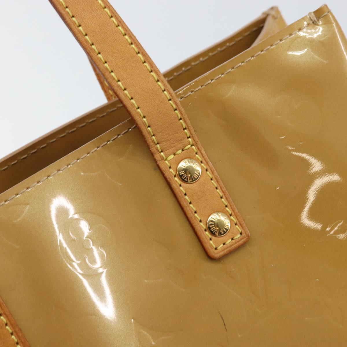 LOUIS VUITTON Monogram Vernis Reade PM Hand Bag Noisette M91334 LV Auth 171717