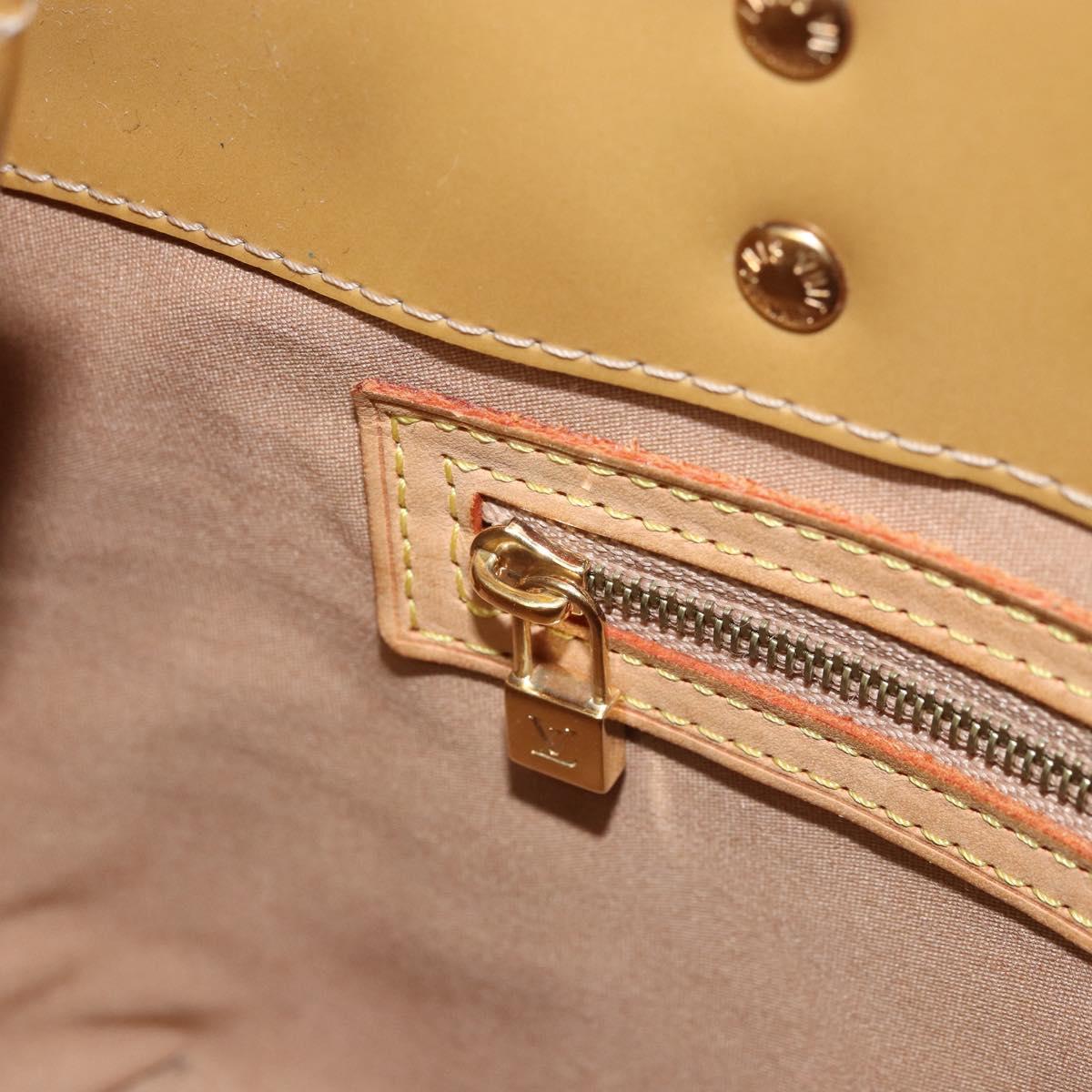 LOUIS VUITTON Monogram Vernis Reade PM Hand Bag Noisette M91334 LV Auth 171717