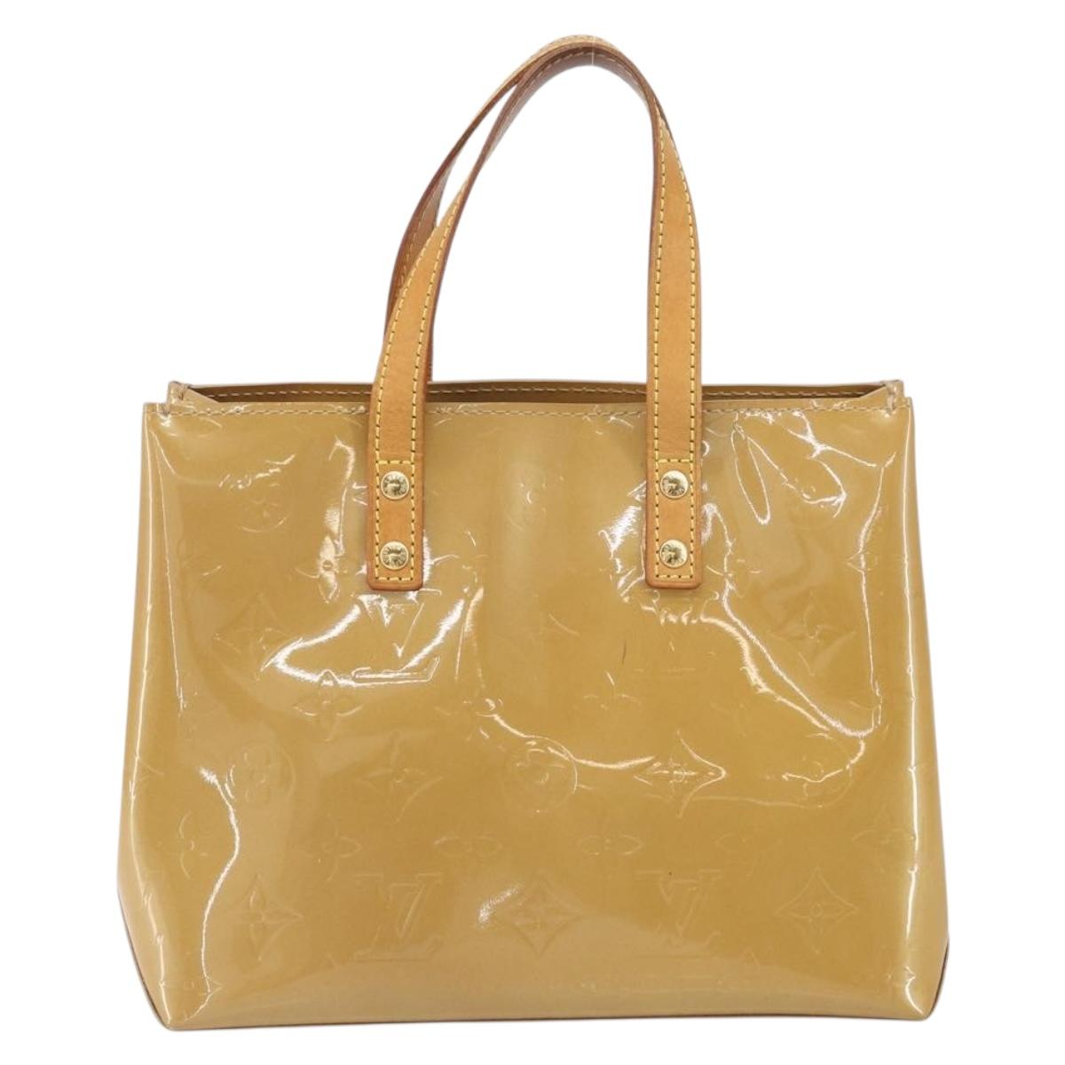 LOUIS VUITTON Monogram Vernis Reade PM Hand Bag Noisette M91334 LV Auth 171717