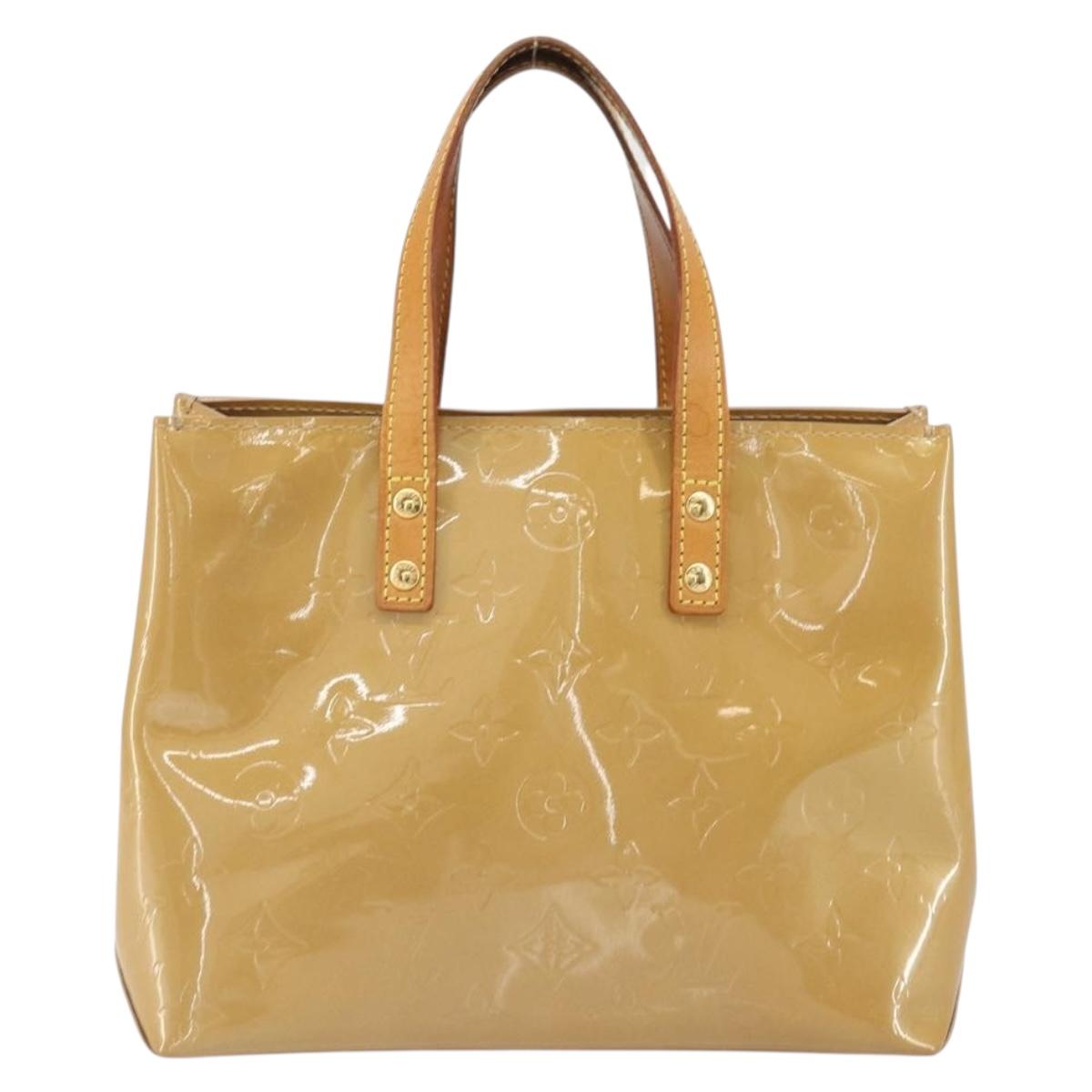 LOUIS VUITTON Monogram Vernis Reade PM Hand Bag Noisette M91334 LV Auth 171717