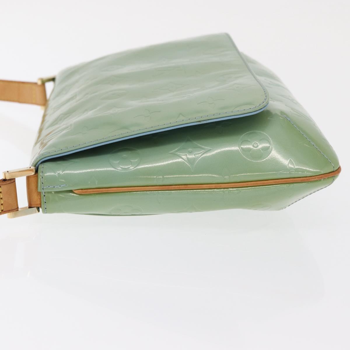 LOUIS VUITTON Monogram Vernis Thompson Street Bag Baby Blue M91009 Auth 171720
