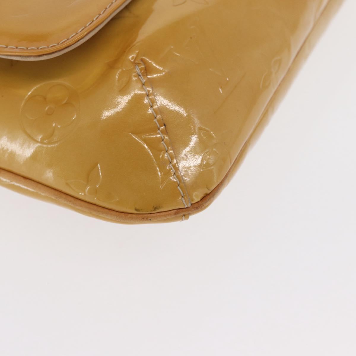 LOUIS VUITTON Monogram Vernis Thompson Street Bag Jaune M91123 LV Auth 171721