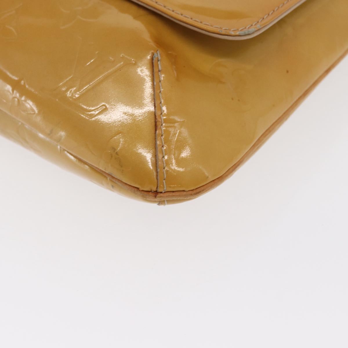 LOUIS VUITTON Monogram Vernis Thompson Street Bag Jaune M91123 LV Auth 171721