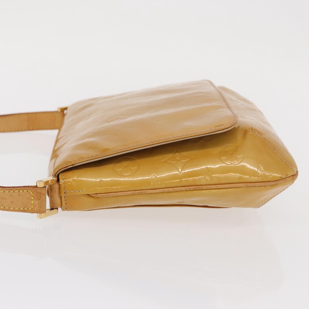 LOUIS VUITTON Monogram Vernis Thompson Street Bag Jaune M91123 LV Auth 171721