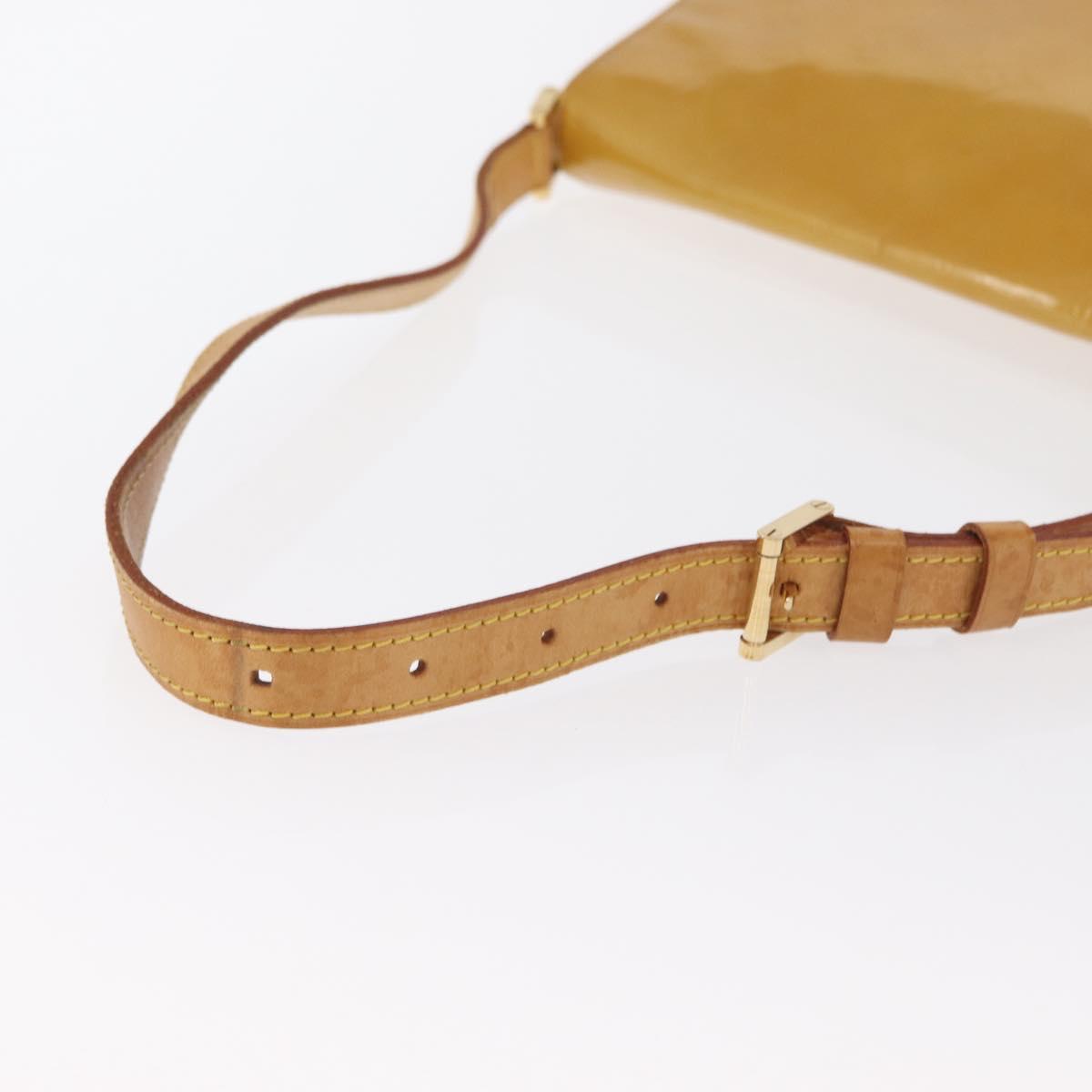 LOUIS VUITTON Monogram Vernis Thompson Street Bag Jaune M91123 LV Auth 171721