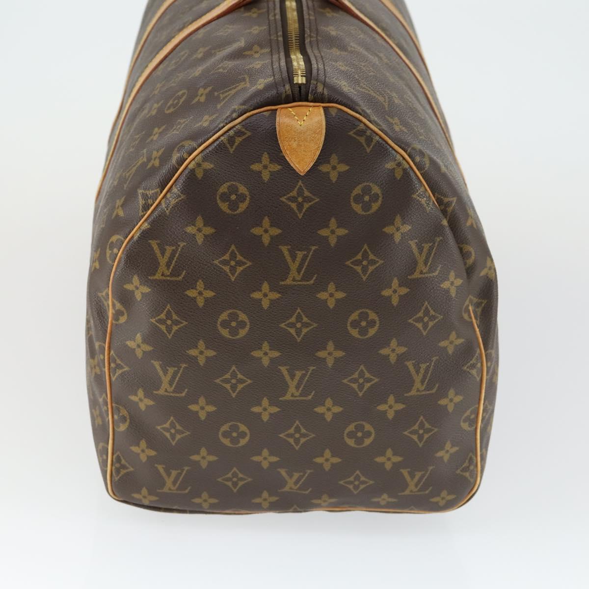 LOUIS VUITTON Monogram Keepall 55 Boston Bag M41424 LV Auth 171726
