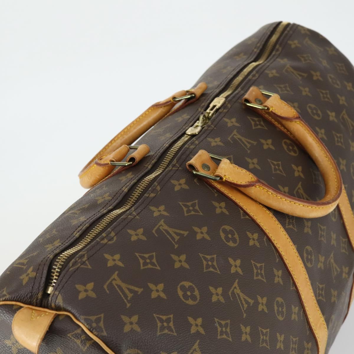 LOUIS VUITTON Monogram Keepall 55 Boston Bag M41424 LV Auth 171726
